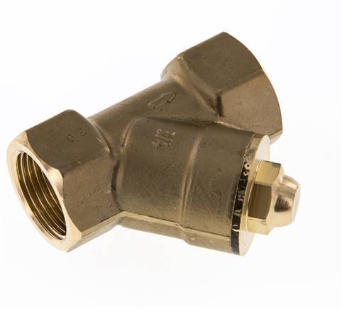 Rp 1-1/4'' Brass Y Check Valve 16 bar (232 psi) FKM