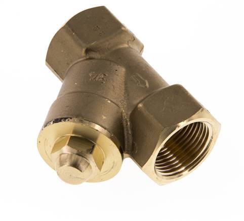 Rp 1-1/4'' Brass Y Check Valve 16 bar (232 psi) FKM