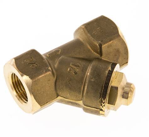 Rp 3/8'' Brass Y Check Valve 10 bar (145 psi) FKM