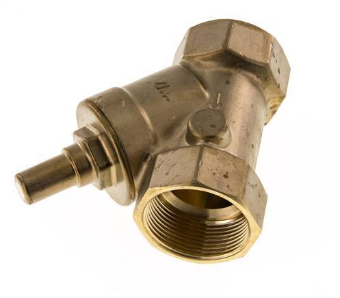 Rp 1-1/2'' Brass Y Check Valve 10 bar (145 psi) FKM