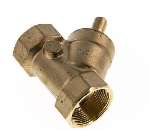 Rp 1-1/2'' Brass Y Check Valve 10 bar (145 psi) FKM