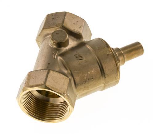 Rp 1-1/2'' Brass Y Check Valve 10 bar (145 psi) FKM