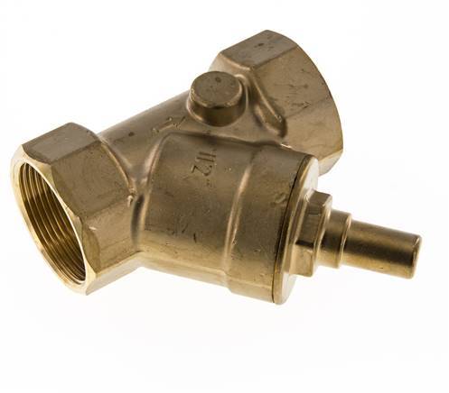 Rp 1-1/2'' Brass Y Check Valve 10 bar (145 psi) FKM