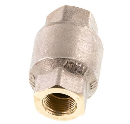 G 3/8'' Laiton Nickelé Clapet Anti Retour 20 Bar (290 Psi) NBR