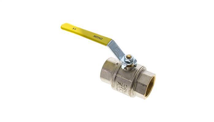 Robinet à Boisseau Sphérique En Laiton à 2 Voies Pour Oxygène Rp 1-1/2 Pouces PN 25