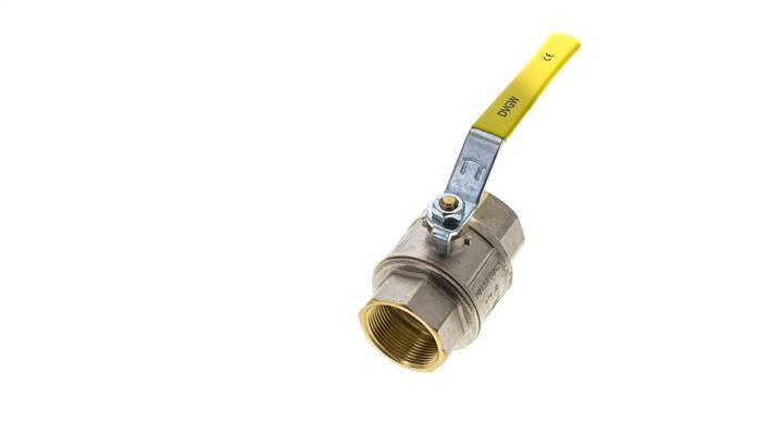 Robinet à Boisseau Sphérique En Laiton à 2 Voies Pour Oxygène Rp 1-1/2 Pouces PN 25