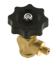 G 1/8'' Robinet à boisseau sphérique laiton coudé 40 bar avec volant