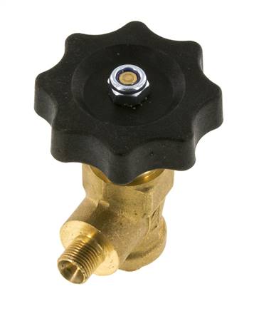 G 1/8'' Robinet à boisseau sphérique laiton coudé 40 bar avec volant