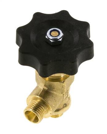 G 1/4'' Robinet à boisseau sphérique laiton coudé 40 bar avec volant