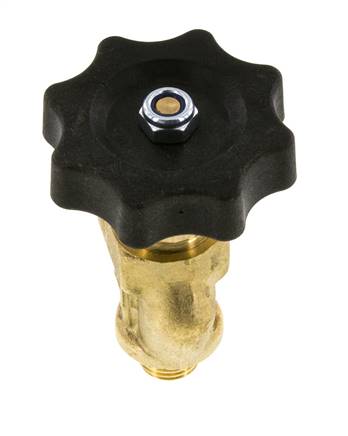 G 1/4'' Robinet à boisseau sphérique laiton coudé 40 bar avec volant