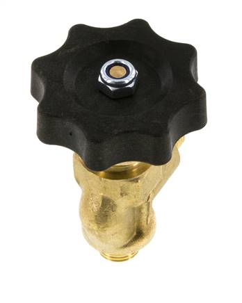 G 1/4'' Robinet à boisseau sphérique laiton coudé 40 bar avec volant