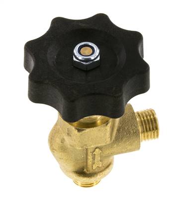 G 1/4'' Robinet à boisseau sphérique laiton coudé 40 bar avec volant