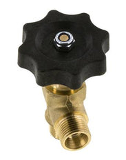G 3/8'' Robinet à boisseau sphérique laiton coudé 40 bar avec volant