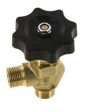 G 3/8'' Robinet à boisseau sphérique laiton coudé 40 bar avec volant