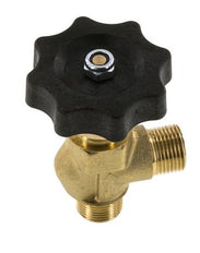 G 3/8'' Robinet à boisseau sphérique laiton coudé 40 bar avec volant