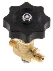 G 1/8'' Robinet à boisseau sphérique laiton filetage mâle 40 bar avec volant