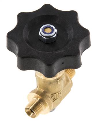 G 1/8'' Robinet à boisseau sphérique laiton filetage mâle 40 bar avec volant