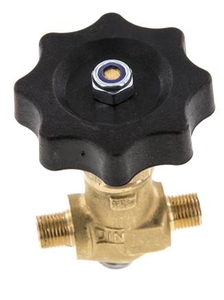 G 1/8'' Robinet à boisseau sphérique laiton filetage mâle 40 bar avec volant