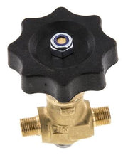 G 1/8'' Robinet à boisseau sphérique laiton filetage mâle 40 bar avec volant
