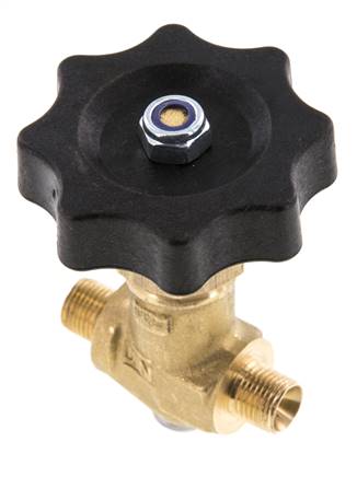 G 1/8'' Robinet à boisseau sphérique laiton filetage mâle 40 bar avec volant