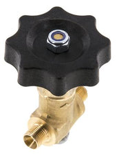 G 1/8'' Robinet à boisseau sphérique laiton filetage mâle 40 bar avec volant