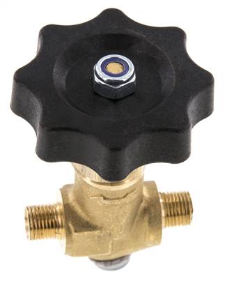 G 1/8'' Robinet à boisseau sphérique laiton filetage mâle 40 bar avec volant