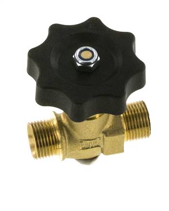 G 3/8'' Robinet à boisseau sphérique laiton filetage mâle 40 bar avec volant