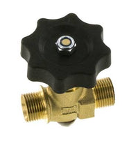 G 3/8'' Robinet à boisseau sphérique laiton filetage mâle 40 bar avec volant