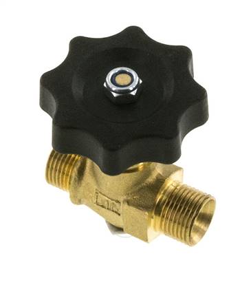 G 3/8'' Robinet à boisseau sphérique laiton filetage mâle 40 bar avec volant