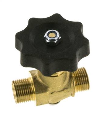 G 3/8'' Robinet à boisseau sphérique laiton filetage mâle 40 bar avec volant