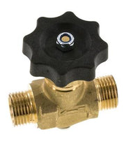 G 1/2'' Robinet à boisseau sphérique laiton filetage mâle 40 bar avec volant