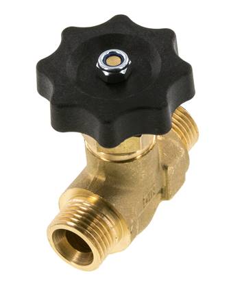 G 1/2'' Robinet à boisseau sphérique laiton filetage mâle 40 bar avec volant