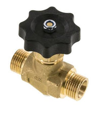 G 1/2'' Robinet à boisseau sphérique laiton filetage mâle 40 bar avec volant