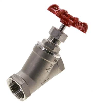 G 1-1/4'' Vanne à siège incliné inox 40 bar