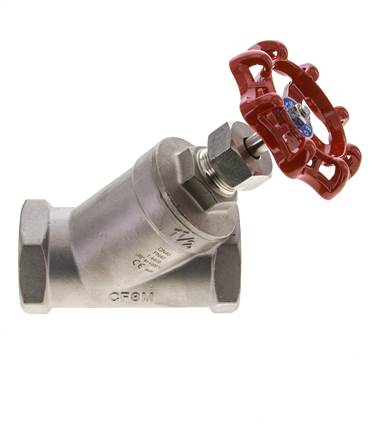 G 1-1/2'' Vanne à siège incliné inox 40 bar