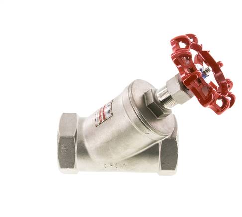 G 2'' Vanne à siège incliné inox 40 bar