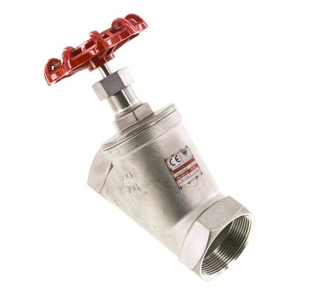 G 2'' Vanne à siège incliné inox 40 bar