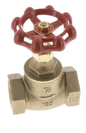 G 1-1/4'' Robinet à soupape laiton 10 bar