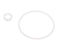 Kit de joints PTFE pour filtre à tamis 1-1/4", maille 0,8mm, DIN 3202-M8 [2 pièces]