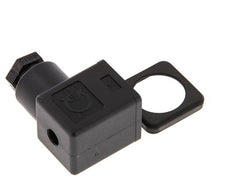 Connecteur d'électrovanne DIN 43650 forme A, taille 3, M16x1.5, 35mm, noir