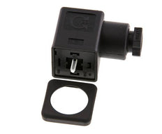 Connecteur d'électrovanne DIN 43650 forme A, taille 3, M16x1.5, 35mm, noir