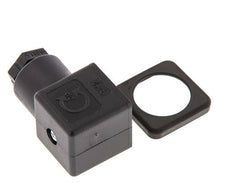 Connecteur d'électrovanne DIN 43650 forme A à 3 contacts, taille 3, M16x1.5, 28mm, noir