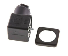Connecteur d'électrovanne DIN 43650 forme A à 3 contacts, taille 3, M16x1.5, 28mm, noir