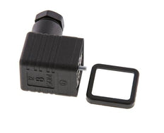 Connecteur d'électrovanne DIN 43650 forme A, taille 3, M16x1.5, 36mm, noir