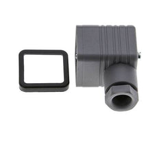 Connecteur d'électrovanne DIN 43650 forme A, taille 3, M16x1.5, 35mm, gris