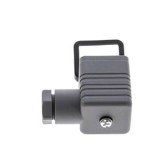 Connecteur d'électrovanne DIN 43650 forme A, taille 3, M16x1.5, 35mm, gris