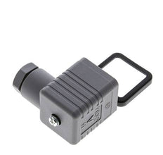 Connecteur d'électrovanne DIN 43650 forme A, taille 3, M16x1.5, 35mm, gris