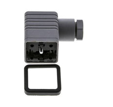 Connecteur d'électrovanne DIN 43650 forme A, taille 3, M16x1.5, 35mm, gris