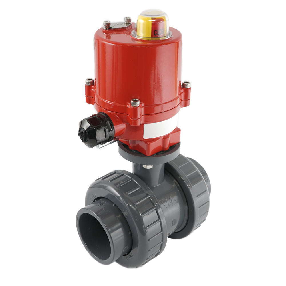32mm 24V DC VDL 2 voies PVC vanne à bille électrique