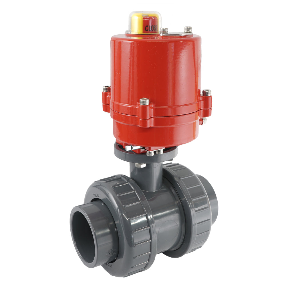 32mm 12V AC VDL 2-way PVC Electrical ball valve